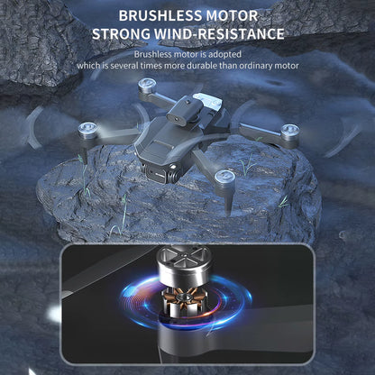 Remote Control Drone with Dual Camera 1080P Brushless Optical Flow Quadcopter Drone, Aerial Photography Remote Control Drone
