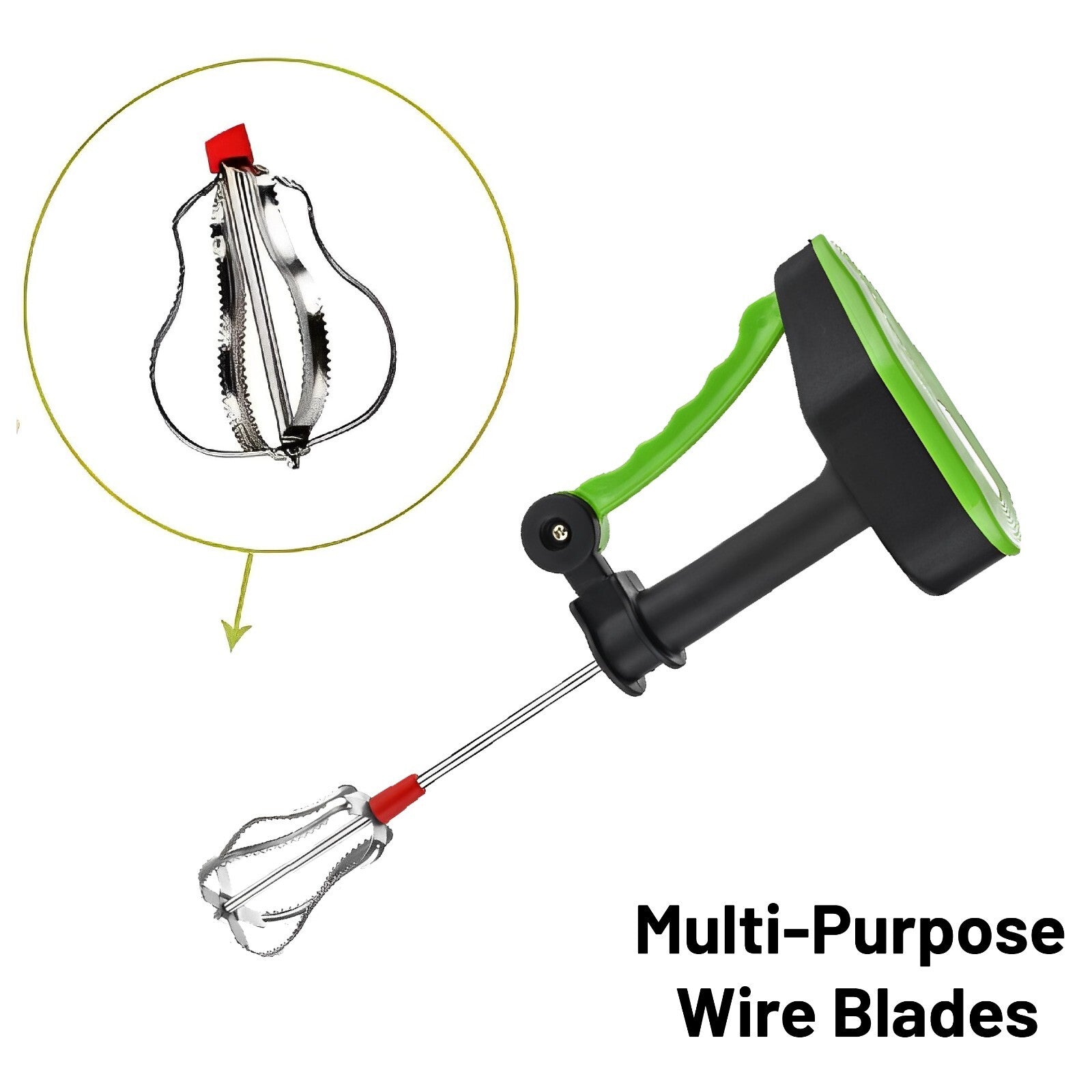 Manual Hand Held Whisk Rotary Egg Beater Whisk Hand Kitchen Mixer Blender Tool