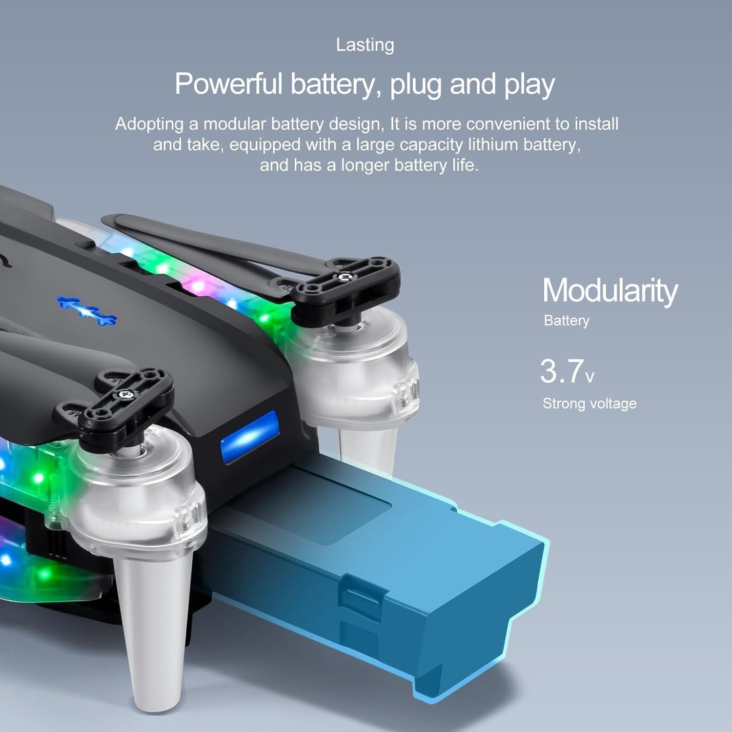 Drones with Dual Camera Foldable Drone RC Drone Quadcopter Beginners Kids Drone