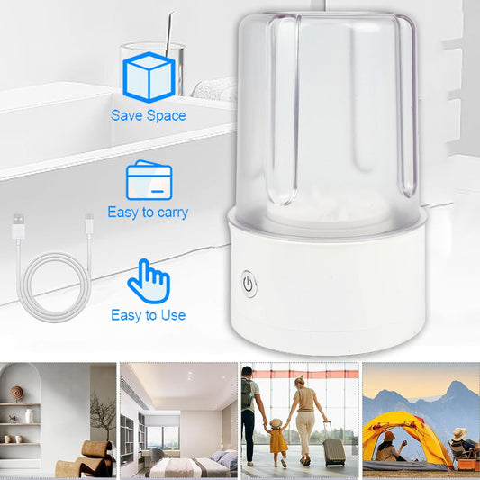 Wireless Washing Machine Portable Underwear Cleaner USB Rechargeable Mini Washer