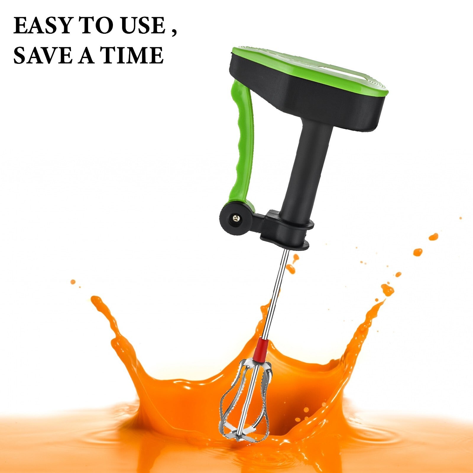 Manual Hand Held Whisk Rotary Egg Beater Whisk Hand Kitchen Mixer Blender Tool