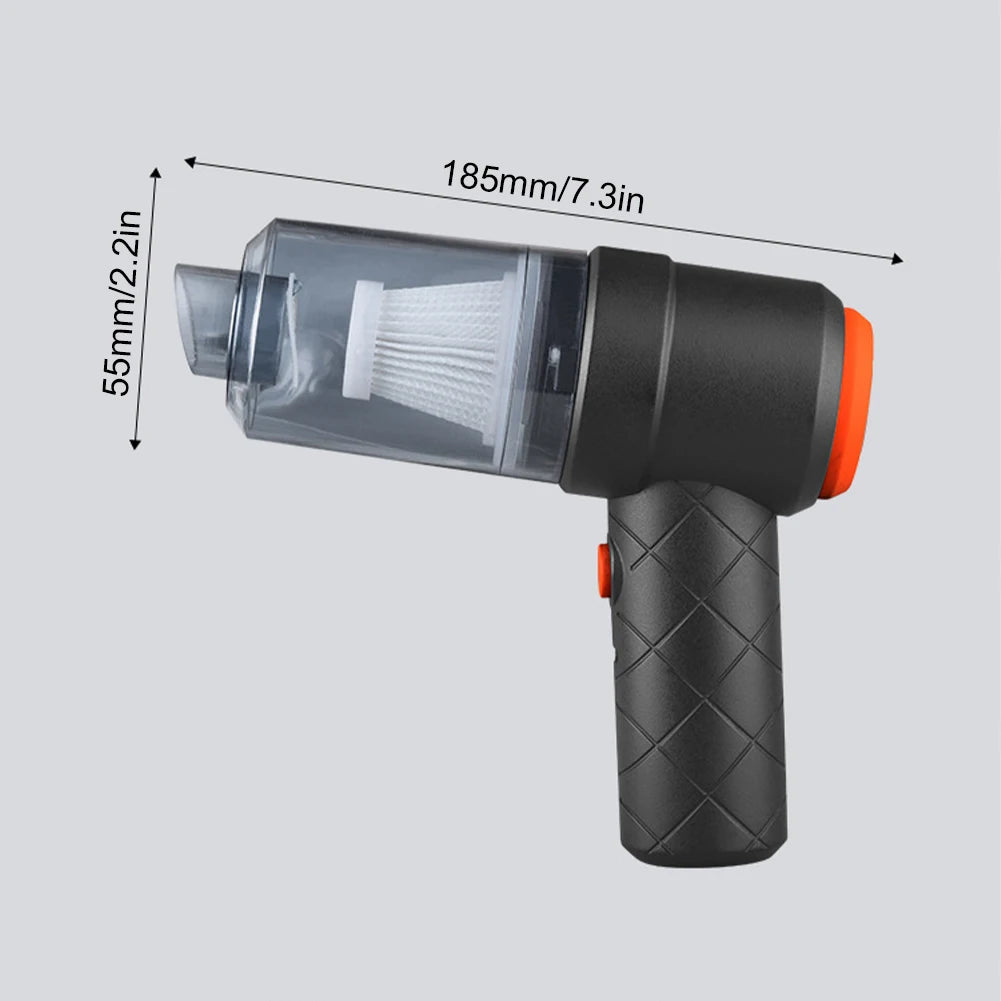 Wireless Auto Vacuum USB Charging Car Vacuum Mini Vacuum Cleaner Deep Cleaning 3500Pa Suction for Home Car Pet Hair and Office