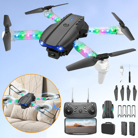 Drones with Dual Camera Foldable Drone RC Drone Quadcopter Beginners Kids Drone