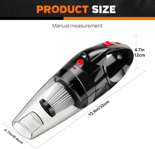 Vickyhome Portable Hoover for Car, Wireless Handheld Car Vacuum Cleaner Strong Suction 8000PA, 65W 2000Mah Battery Handheld Cord