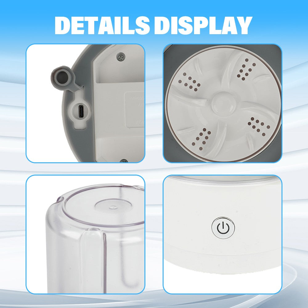 Wireless Washing Machine Portable Underwear Cleaner USB Rechargeable Mini Washer