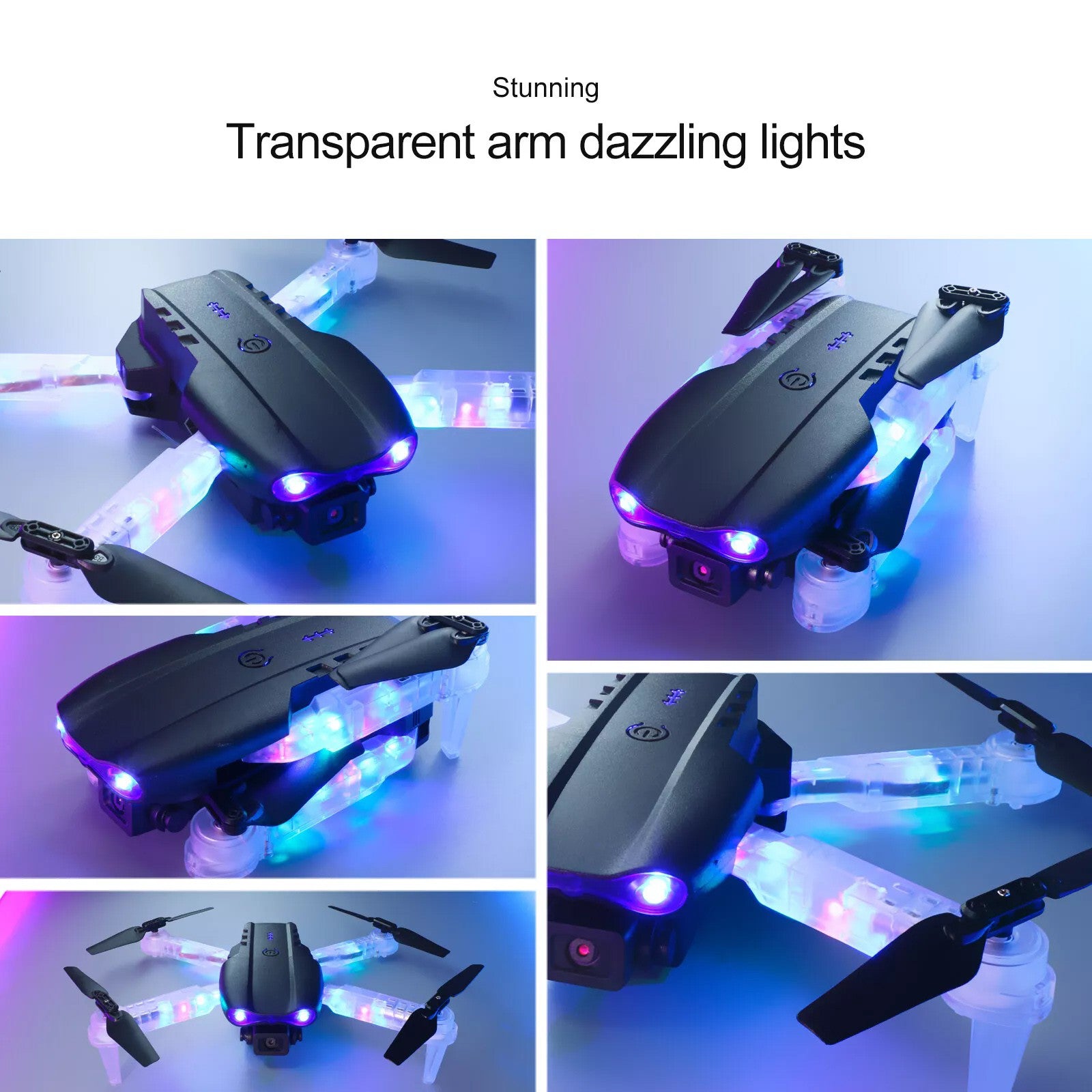 Drones with Dual Camera Foldable Drone RC Drone Quadcopter Beginners Kids Drone
