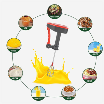 Manual Hand Held Whisk Rotary Egg Beater Whisk Hand Kitchen Mixer Blender Tool